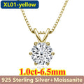 1CT / 2CT Emerald Heart Pear Princess Moissanite Diamond Pendants Necklaces For Women S925 Silver Fine Jewelry Women's Pendants