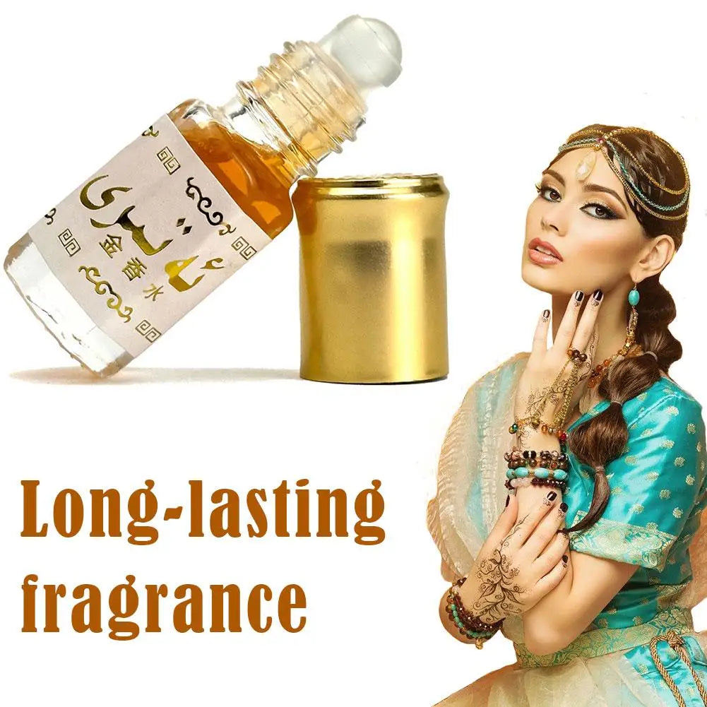 Mini Portable Middle East Arab Exotic Eau De Toilette 1/3/5pcs 3ml Milky Fragrance Floral Scent Lasting Date Golden Ball Parfum