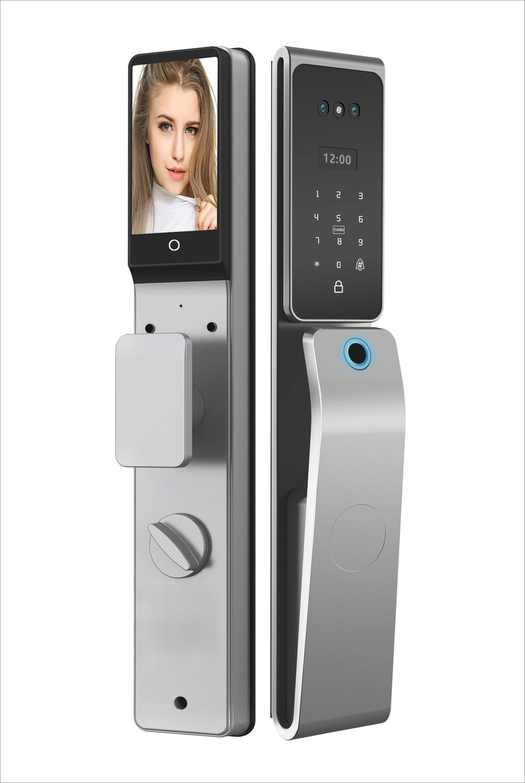 2026 New Tuya 3D Face Palm Recognition Smart Lock Durable Electronic Lock Waterproof Digital Lock Suitable for Europe, Israel
