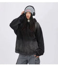American Denim Jacket Hooded Pullover Sweatshirt For Men Women Trendy Couple's Clothing Oversized Hoodie Harajuku Gothic hoodie