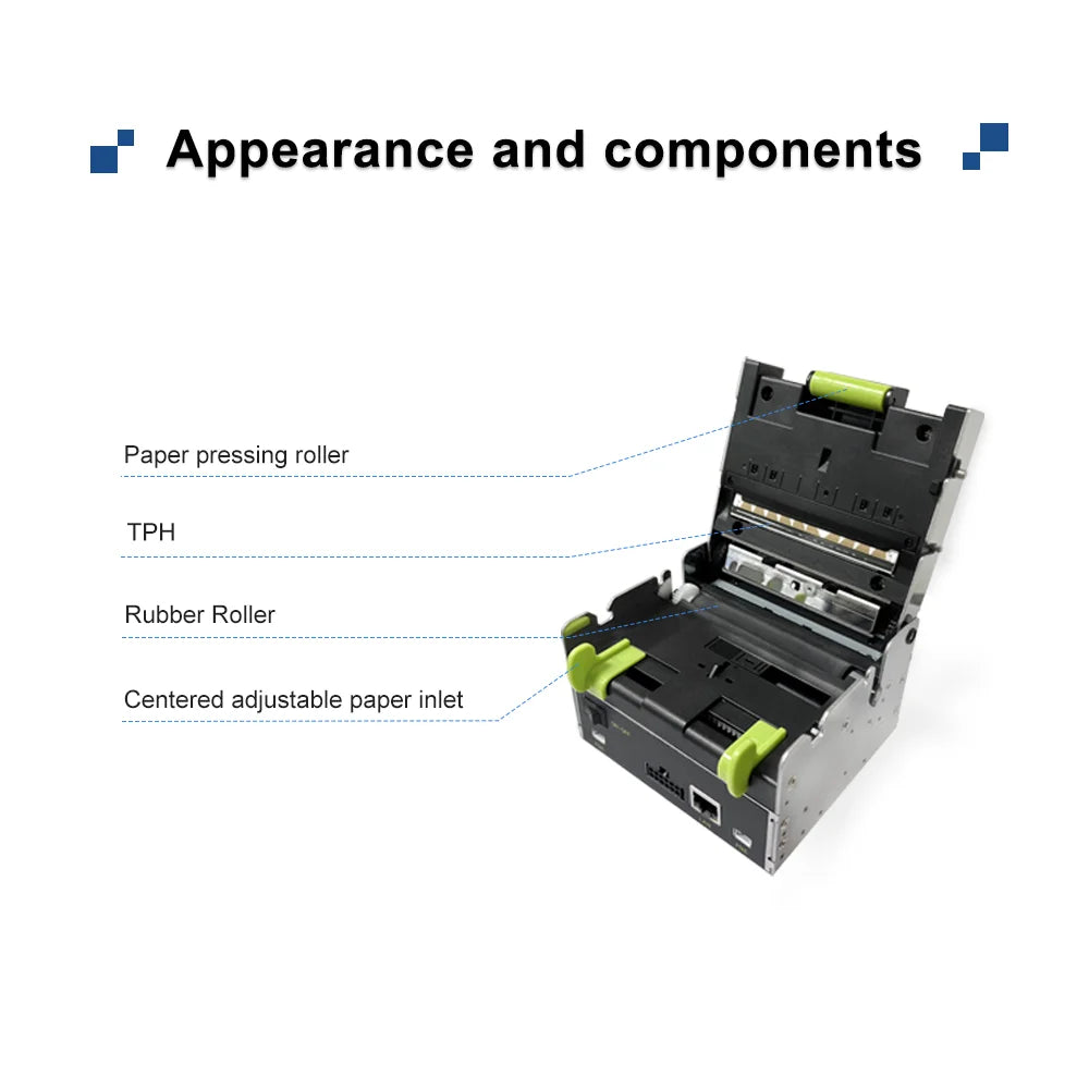 Cashino KP-802 80mm /USB/RS232 LAN Kiosk Thermal Ticket Printer With Auto Cutter for Parking Entrance Kiosk