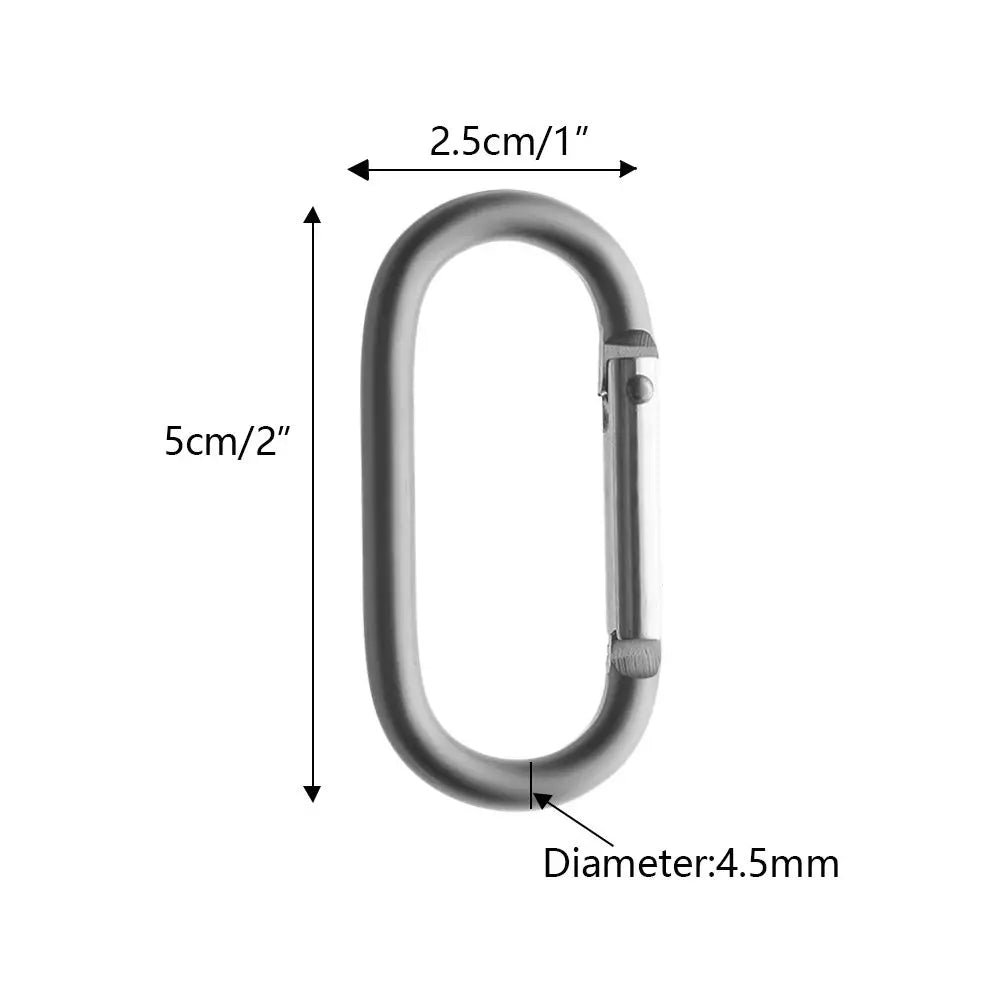 2/5/10pcs Survival Gear Camping Hiking Outdoor tool Camp Mountaineering Hook Buckle Keychain Travel Kit Climing Carabiner