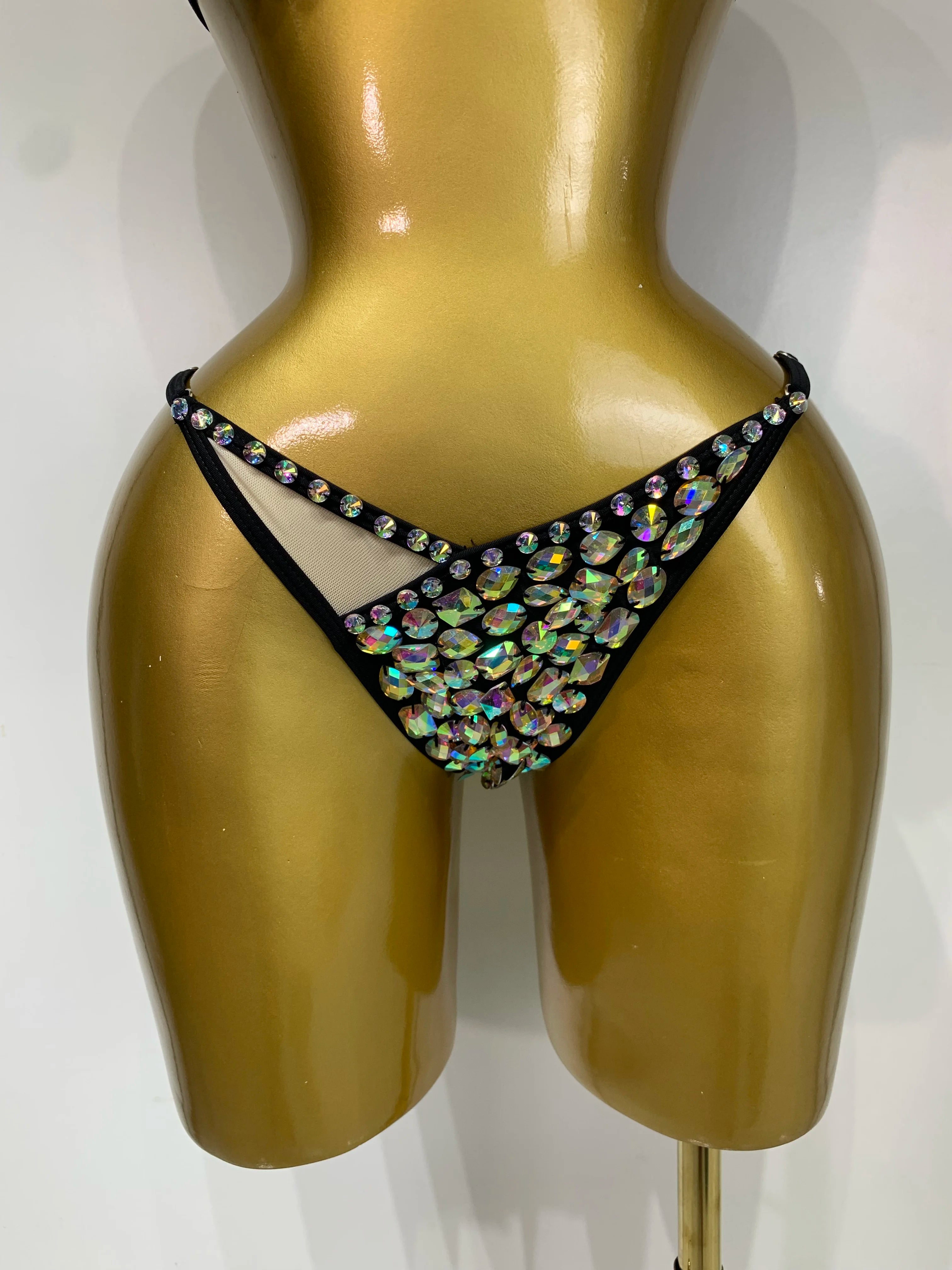 Newest Crystal Bikini Swimwear Fashion Bar Bikini Blingbling Swimwear Bikini Popular Bathingsuit Bikini Nightclub Stage Outfit