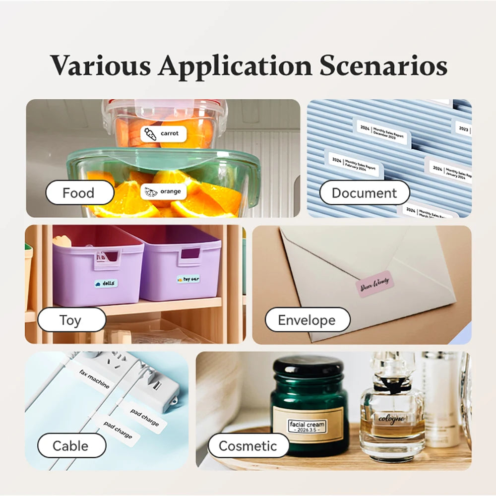 Niimbot D110 Mini Thermal Label Printer Wireless Adhesive Sticker Maker DIY Name Tag Inkless Labeling Machine for Phone