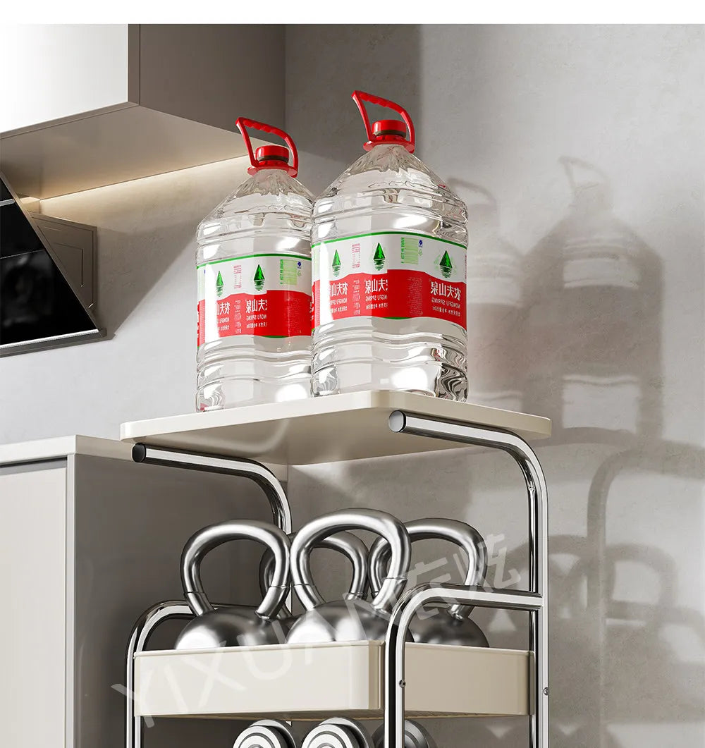 Kitchen Islands And Carts Trolley Rack Mobile Multi Functional Household Multi Layer Storage Organizer Cart Rack Shelf Furniture