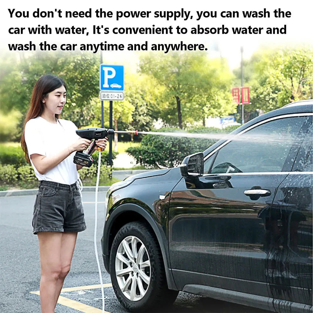High Pressure Washer Cordless Rechargeable Foam Generator Household Garden Cleaning Irrigation Tools without Battery