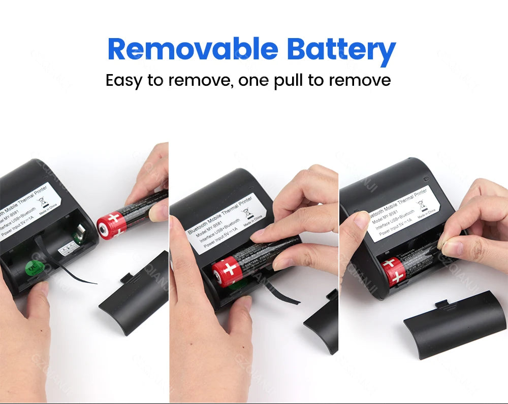 Mini Bluetooth Thermal Printer Wireless Protable 58mm Receipt Bill POS Printer Loyverse POS Free App on Android Small Business
