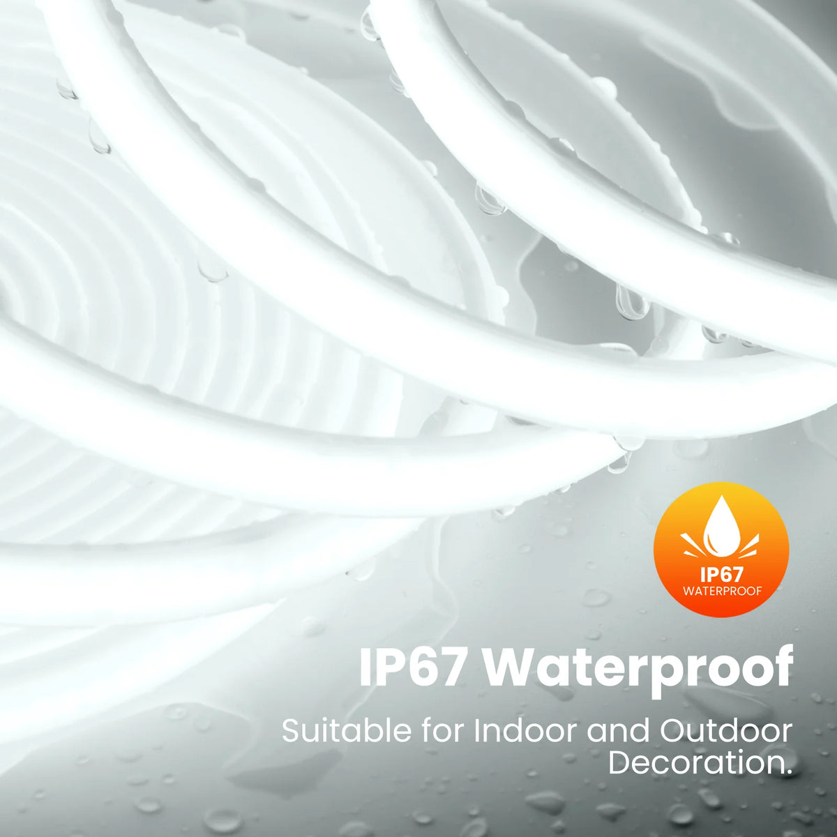 Waterproof Flexible COB Neon Light DC 12V 24V Milky White 3000K 4000K 6000K 0.5M-20M for Home Indoor Outdoor Decoration