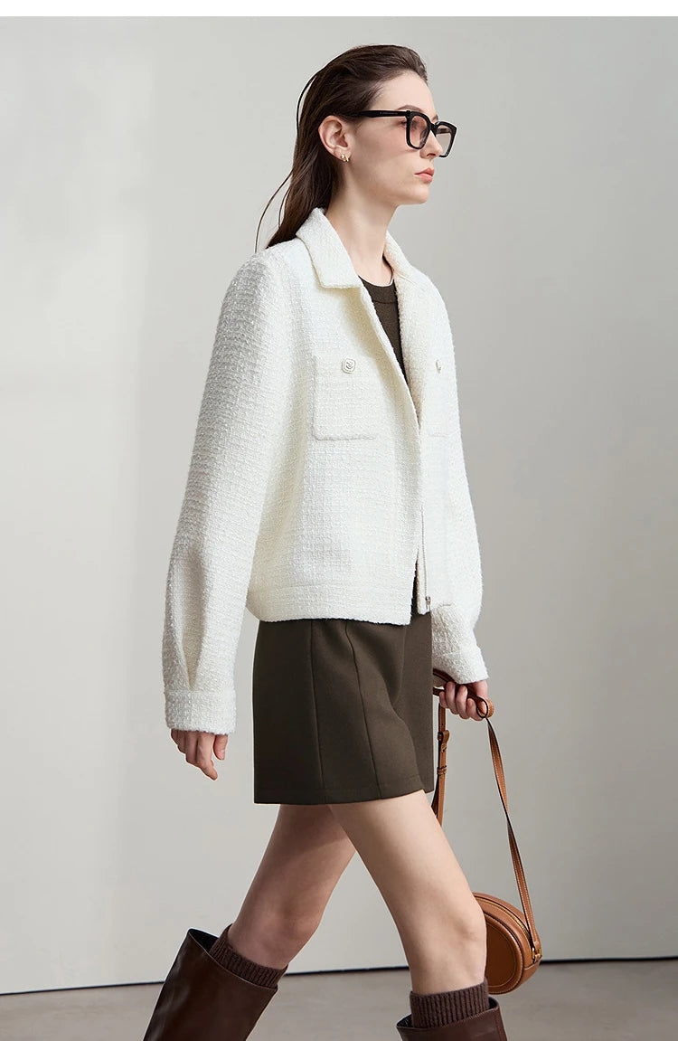 AMII 2025 Autumn Concise for Loose Casual Wide-leg Female pants Elegant Office Lady Simple  Shorts Bottoms 12523083