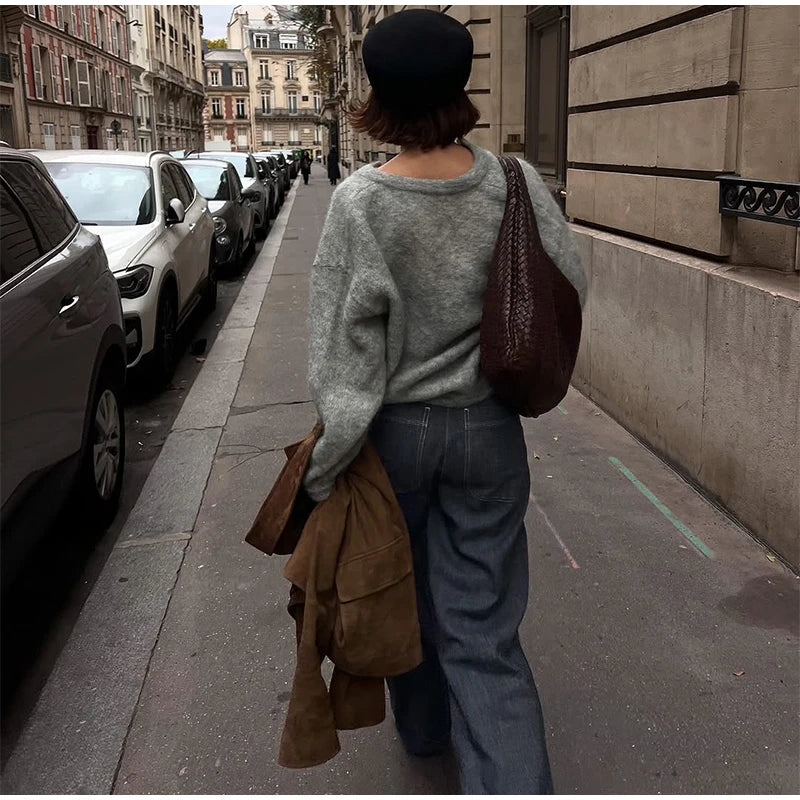 Casual Knitted Solid Cardigan Women Elegant Full Sleeve Single Breasted Sweater Female 2026 Autumn All-match Sweaters Lady