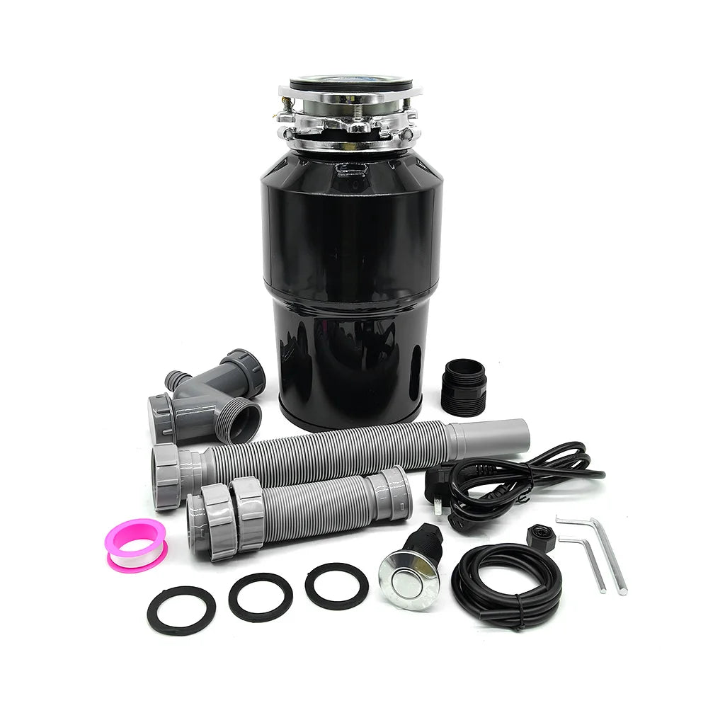 High-Power Garbage Disposer 220V Household Food Processor Kitchen Waste Grinder Efficient Bone Crushing
