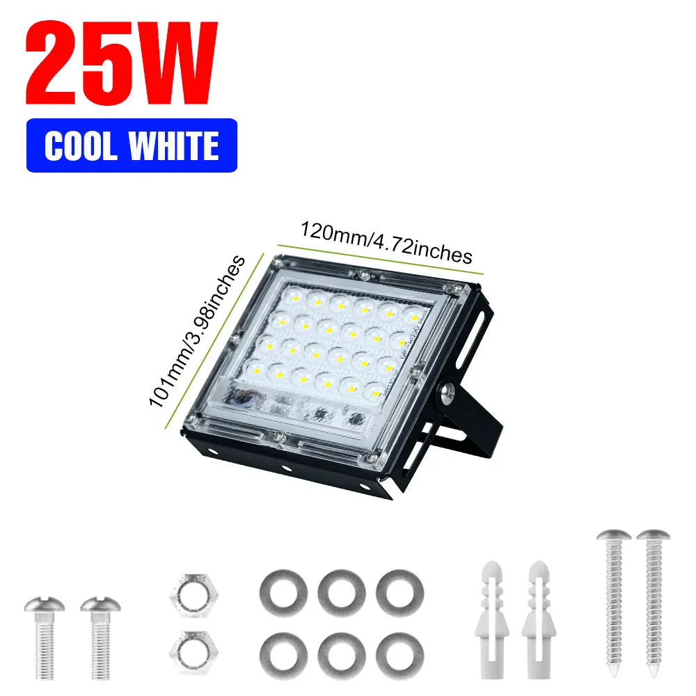 200W Outdoor LED Flood Light IP65 Waterproof Street Lamp 220V Spotlight Storage Room Corridor Gardn Lighting Cold/Warm White