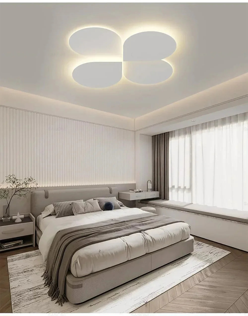 Modern LED Ceiling Chandelier Lamp For Living Dining Room Bedroom Balcony Home Decor Indoor Intelligent Lighting Fixture Lustre