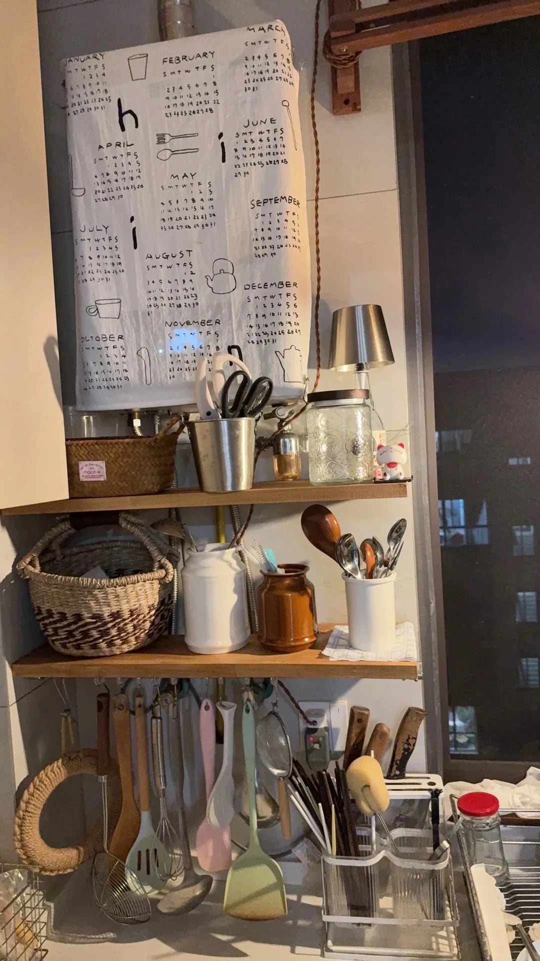 Kitchen Utensil Holder, Ceramic Cooking Utensil Holder for Counter Top, Storage Organizer for Spatula Spoon and Fork Storage Jar