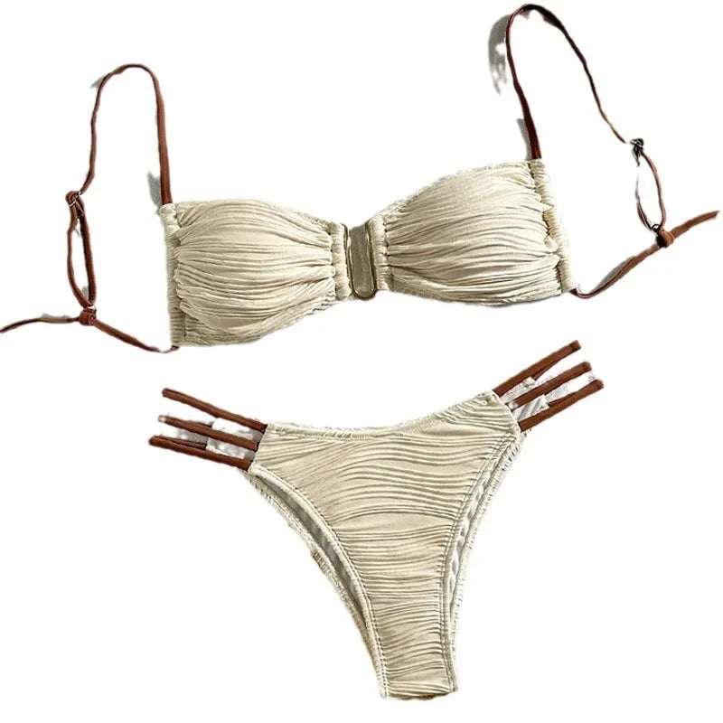 New Sexy Bikinis 2025 Swimsuits Women's Swimwear Push Up Female Beach Swim Wear Bathing Suits Brazilian Bikini Set Pool Bather