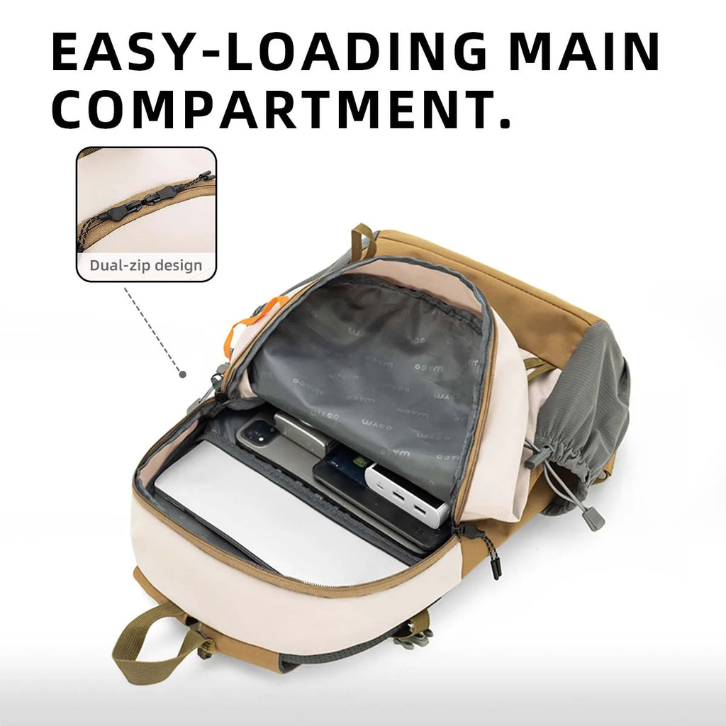 Outdoor Hiking Mountaineering Bag for Women, Lightweight Waterproof Ultra-Light Small Backpack 22 Liters Travel Climbing Lightweight Backpack for Junior High School Students and College Students