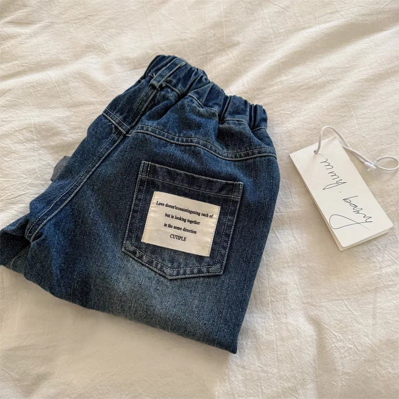 1 2 3 4 5 6 7 Years Boys Denim Pants Spring Autumn Casual Kids Pants Hole Birthday gift Fashion Boys Outdoor Children Clothing