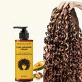 Curl Defining Cream - Contains Moroccan Argan Oil, Long-Lasting Anti-Frizz, Elastic and Voluminous Curls, Moisturizing Styling Suitable for Wavy and Curly Hair