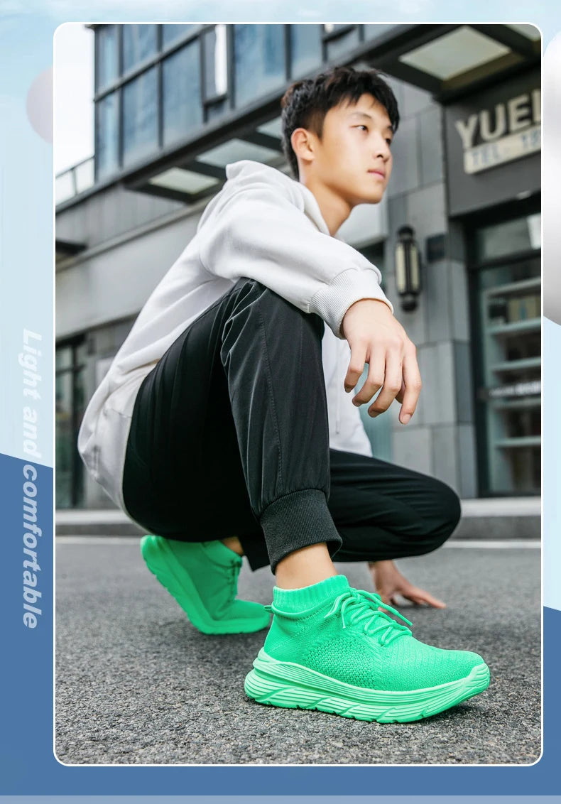 High Quality Men's Sneakers Mesh Casual Shoes Autumn 2024 New Breathable Men Shoes Tennis Male Flat Shoe Zapatillas Hombre