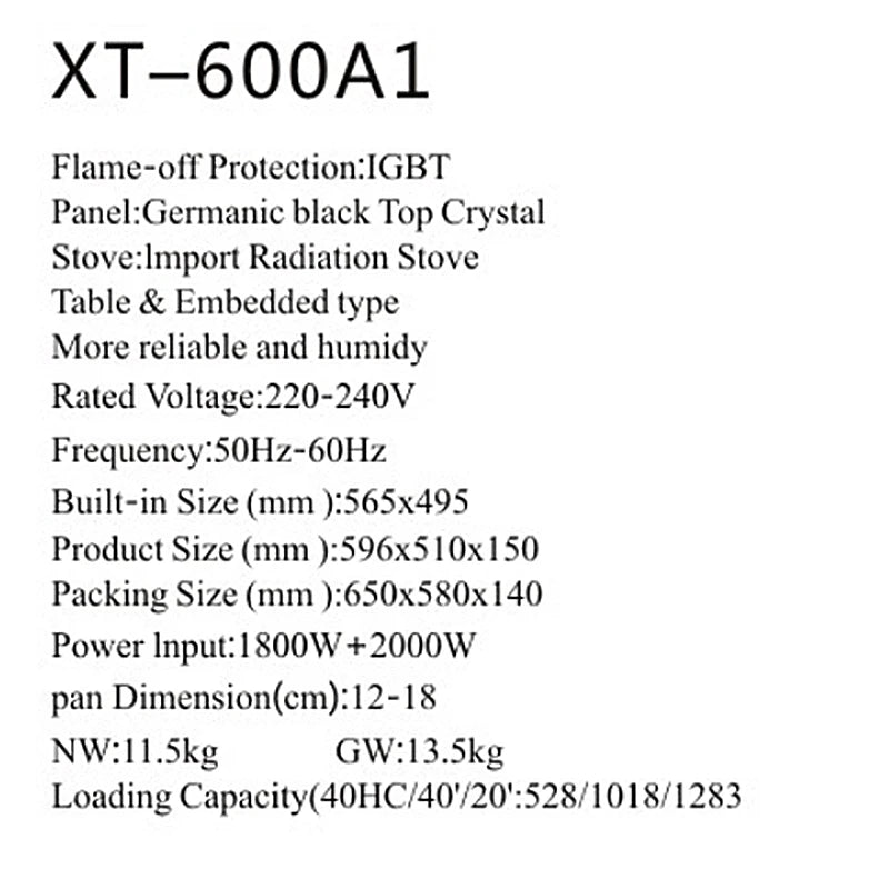 36"4 Burners Built in Induction Cooker Gas Cooktop Electric Stove 220V Factory Price