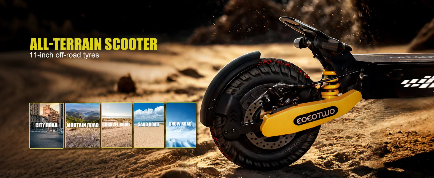 1200W Electric Scooter for Adult 48V13AH 28MPH 11'' Off-road Commuting E-Scooter