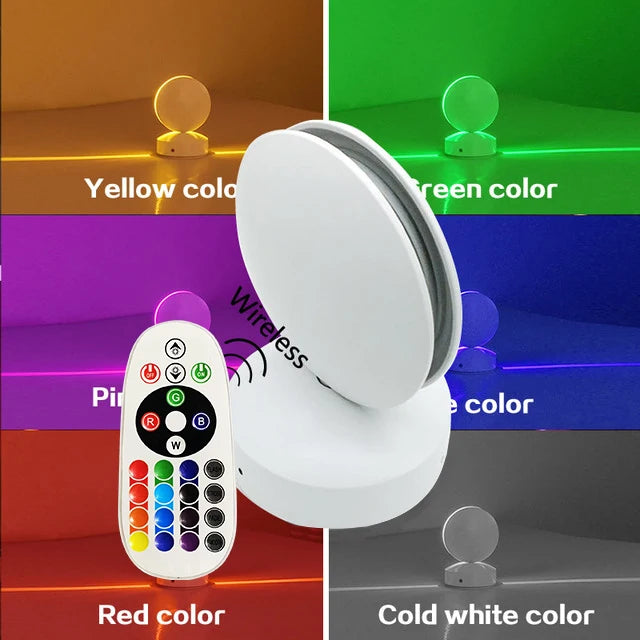 LED Wall Lamp Windows Sill Lights Warm Cold Red Green Blue Pink RGB Home Door frame Corridor Balcony Garage Hotel Lighting