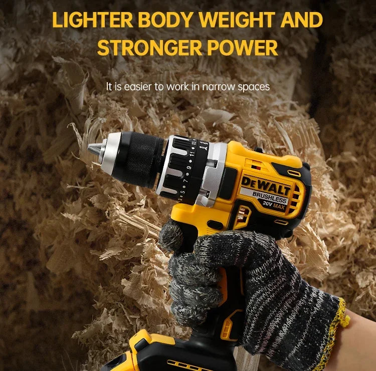 Dewalt DCD796 Cordless Brushless Impact Drill Brushless Drill Multifunctional Rechargeable Portable 18V Battery Power Tools