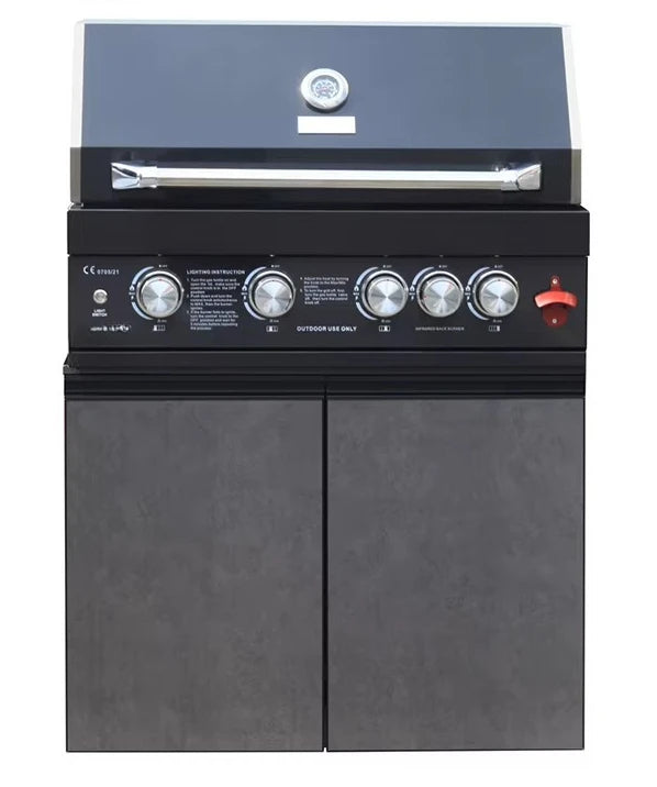 Custom Modular Outdoor BBQ Backyard Kitchen 304 Stainless Steel Outdoor Kitchen Can Assemble Freely Sink Refrigerator