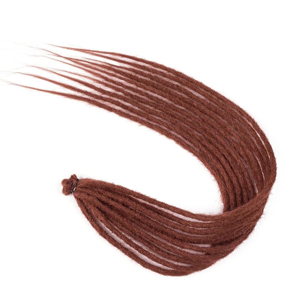Synthetic Dreadlock Extensions 10 Root/Pack Hippie Single Ended Dreads Ombre Loc Extensions 24 Inch Reggae Style Crochet Hair