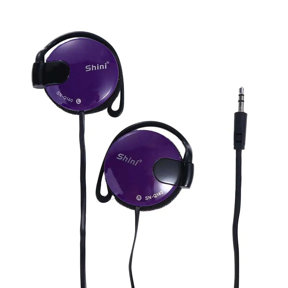 3.5mm Bass Headphones Ear Hook Headset Sports Earphone Wired Earpiece For Mp3 Computer Mobile Telephone