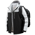 Men's Parka Splicing Mens Parka Winter New Hooded Down Jacket Fleece Warm Jackets Men Business Leisure Coat Baseball Coats 5099