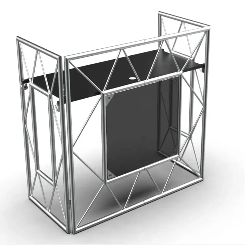 Portable DJ table Adjustable height Aluminum stage performance Music event and truss display