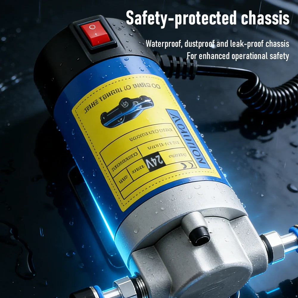 12V 24V Electric Oil Transfer Pump 1-4L/min Car Motor Oil Diesel Extractor Scavenge Suction Fluid Change Pump