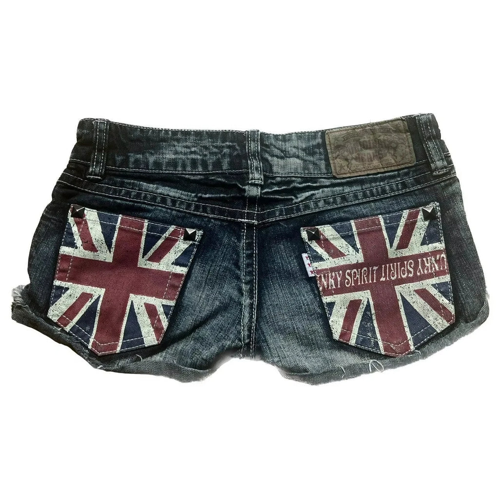 Y2K Fashion New Oversized Pocket Tooling Camouflage Loose Denim Shorts Unisex Gothic Punk Hip Hop Fashion Casual Joker Couple