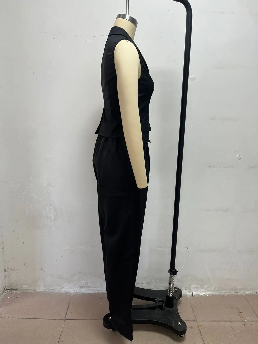 2026 Summer Women Two Piece Set Single-breasted Sleeveless Vest Top And Trousers Pants Set Suit Office Ladies Suits
