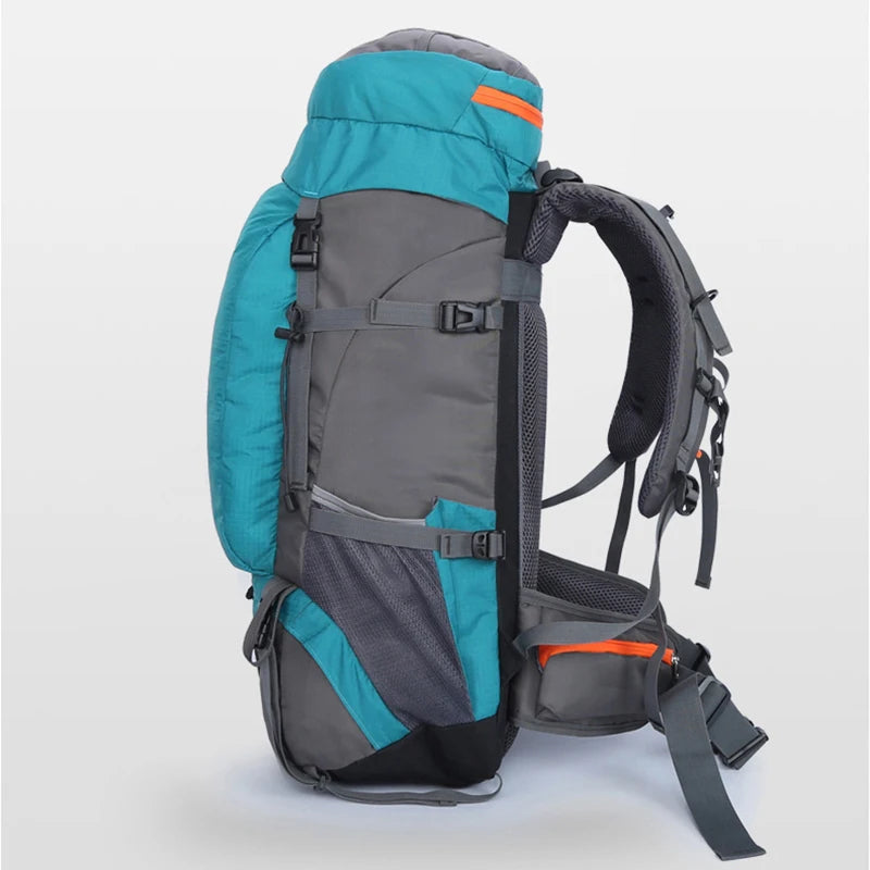 65L Climbing Backpack Large Capacity Outdoor Camping Sports Women Men Waterproof Travel Nature Hike Mountaineering Trekking Bag