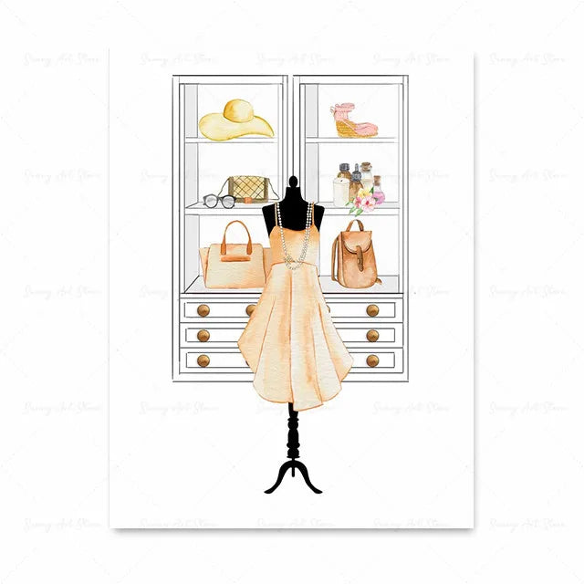Abstract Fashion Girl DIY Diamond Painting New Lipstick Wall Art Makeup Perfume Bottle Embroidery Pink Paris Bedroom Home Decor
