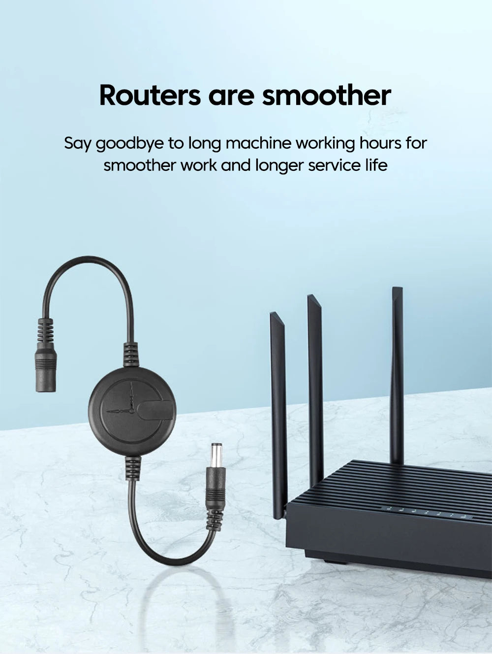 WiFi Router Reset Rebooter Automatic Restart Cable 72 Hours For WiFi Bridge/Cat/Router/Repeater Rebooter Off Reset Control Line