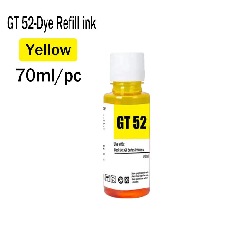 GT-52 GT-53 gt52 gt53 Refill Ink For HP GT5820 GT411 GT582 GT410 518 519 510 531 672 726 755 798 Printer Refill Dye Ink