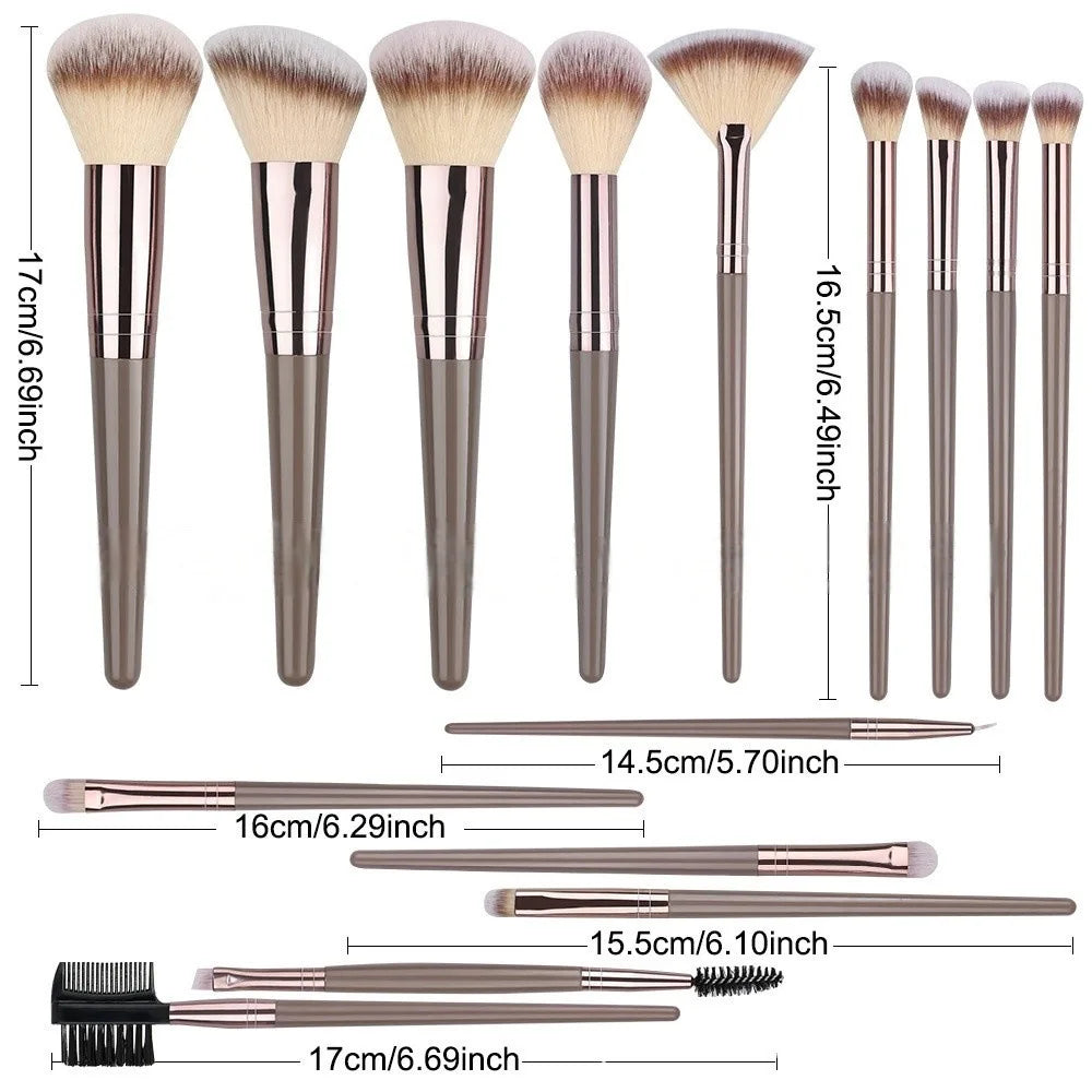 10-20PCS Makeup Brush Set Foundation Concealer Powder Eyeshadow Blush Brush Kabuki Blending Cosmetic Beauty Tool for Face
