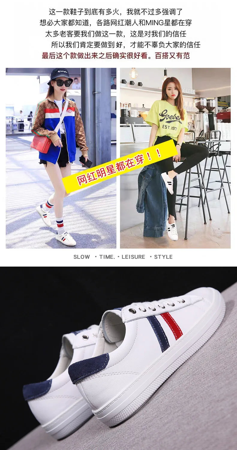 2026 Spring/Summer Autumn/Winter Casual Women's Leather Shoes White Flat Bottom Soft soled Breathable Sneakers Running Shoes
