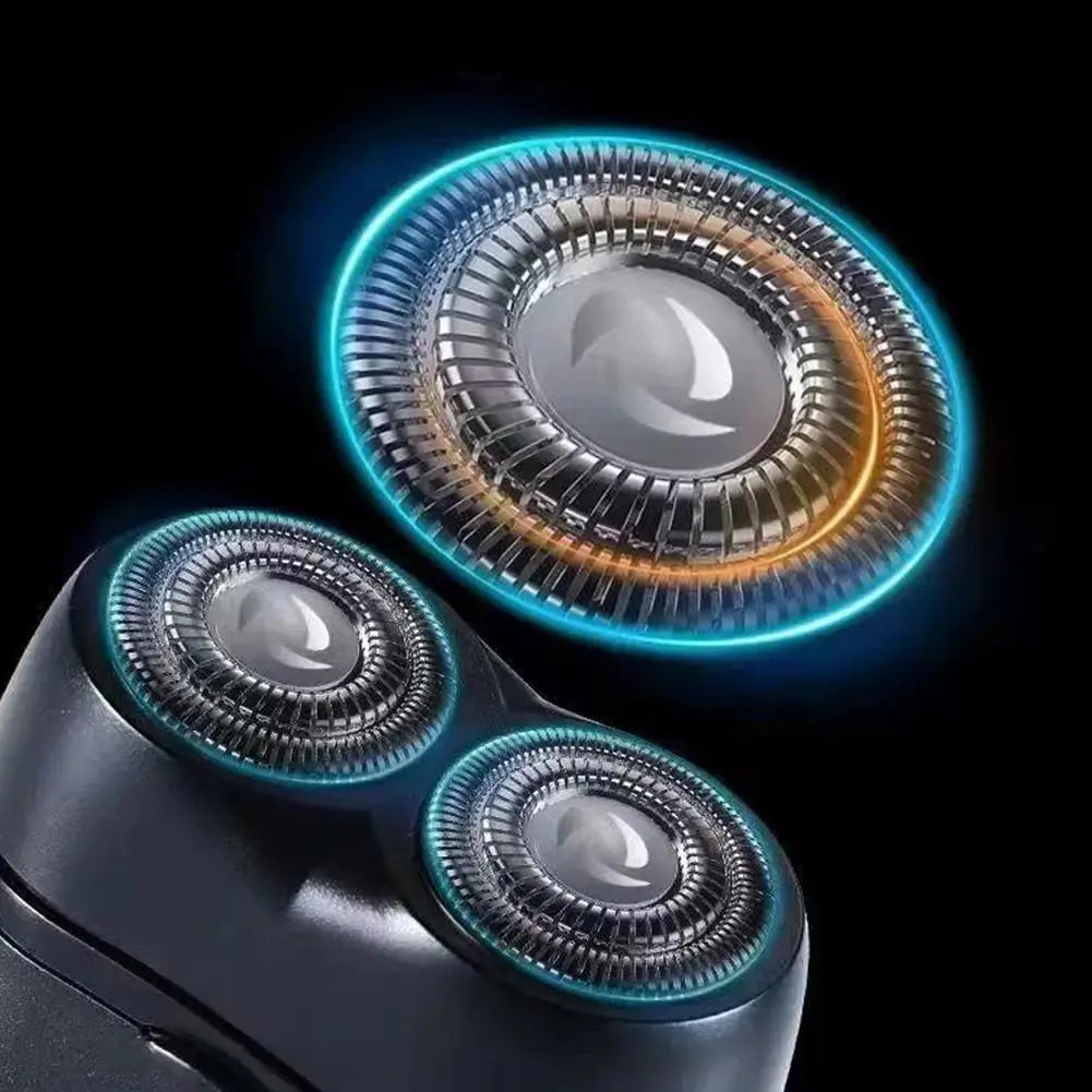 Men's Double Floating Head Electric Shaver USB Rechargeable Dry Wet Beard Shaving Machine Waterproof Trimmer Razor