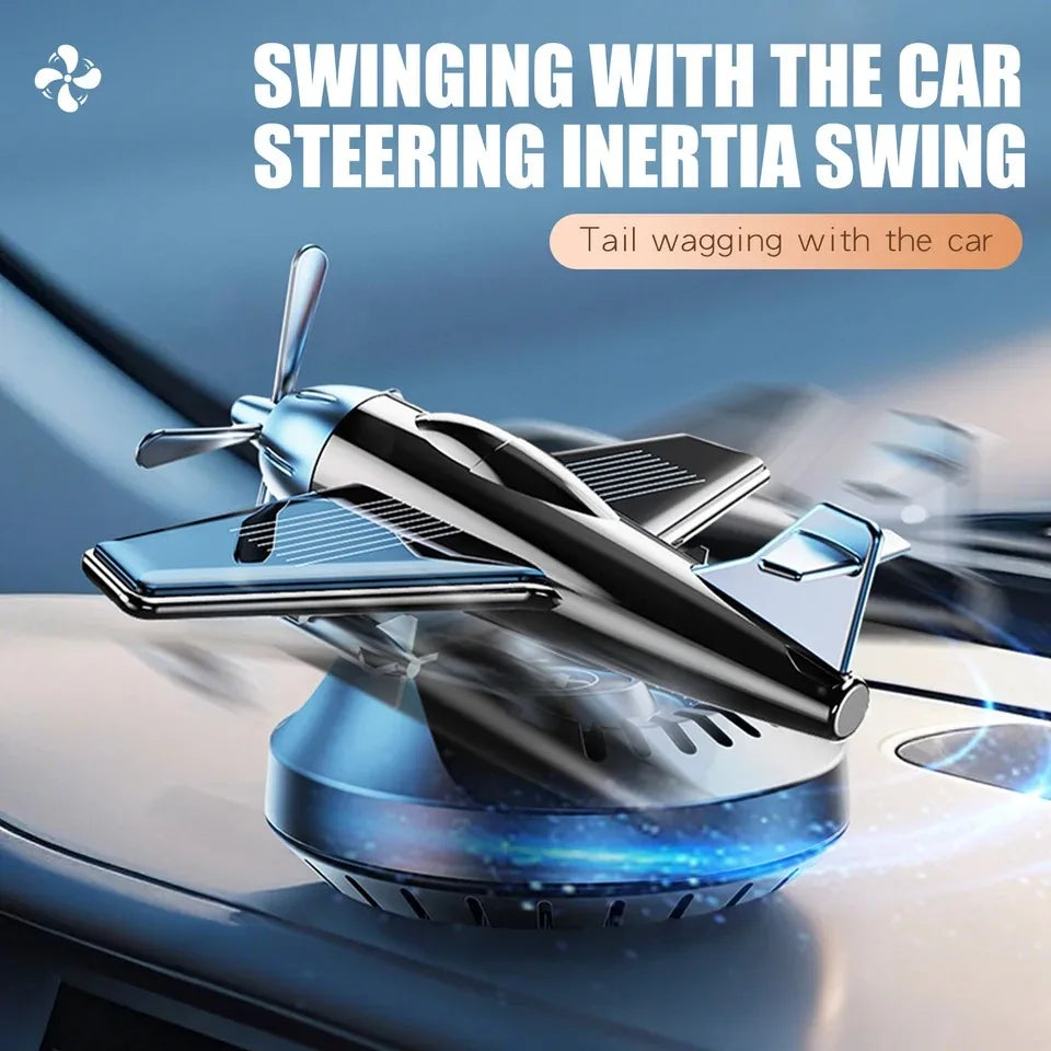 DIY Perfume Odorless car ornaments solar powered rotating helicopter air freshener decoration accessories fragrance diffuser men