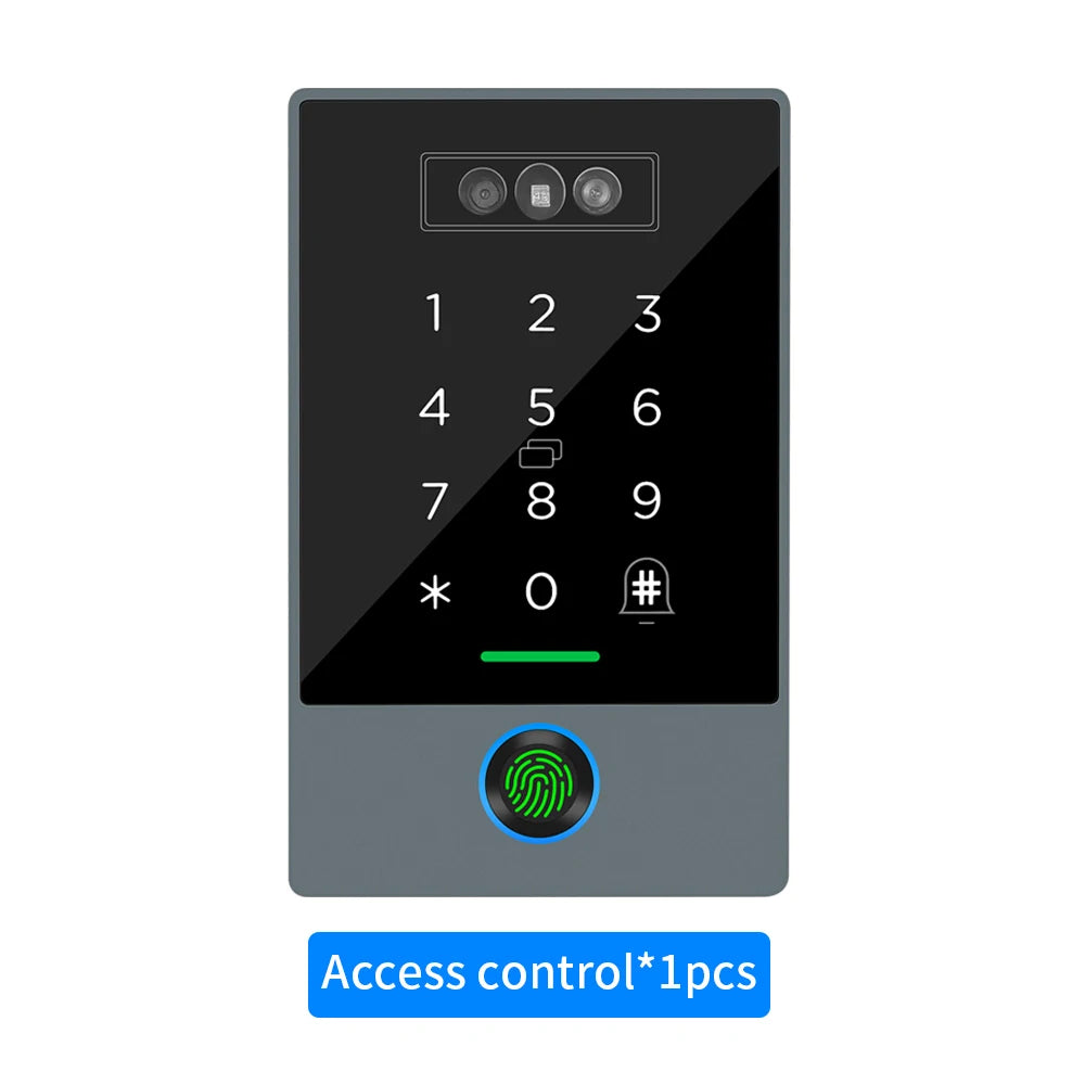 TTLOCK Face Recognition Video Doorbell Intercom Attendance Machine Fingerprint + Palm Vein + 3D Facial Recognition 3-in-1 IP67