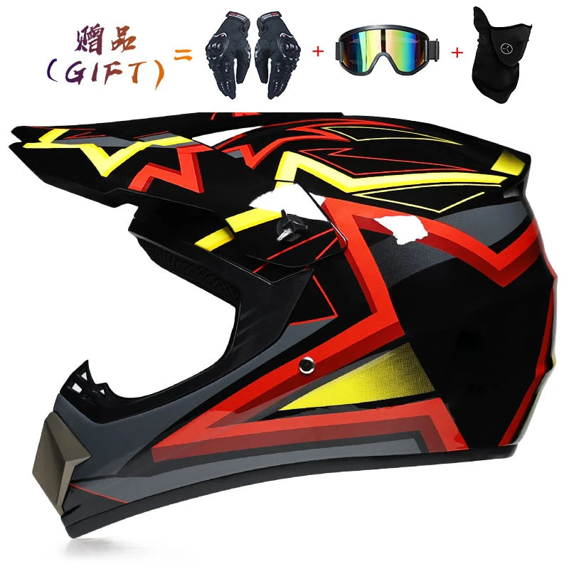 Off-road Motorcycles Adult Motocross Helmets ATV Downhill MTB DH Hood Helmets  Capacetes DOT Approved DOT