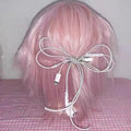 Headphone Wire Bow Hair Clip Korean Fashion Harajuku Cute Upcycled Aesthetic Hair Accessories Girls Hair Pin Hair Accessories