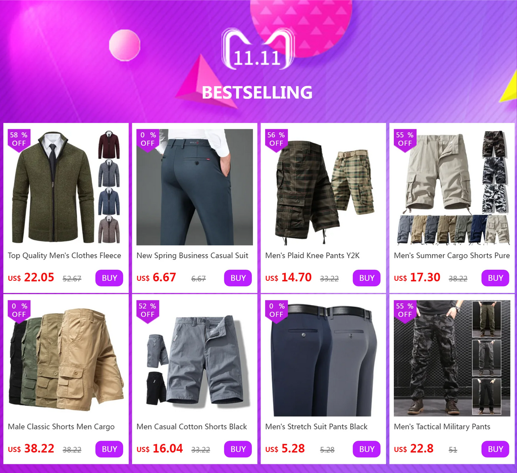 Mens Casual Cargo Pants Loose Fit Spring Autumn Men's Cotton Trousers Sports Many Pockets Wide Leg Straight Pants
