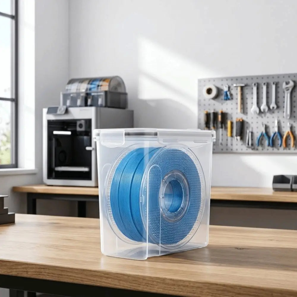 4Pcs Airtight 3D Printing Filament Container Dustproof Clear 3D Printing Filament Storage Box Moisture Proof Filament Dry Box