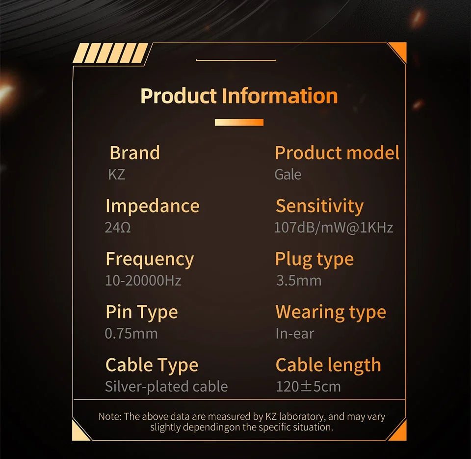 KZ Gale Earphone Gaming and Music Headset Dynamic Driver Detachable Design Enhances , Bass Performance for A More
