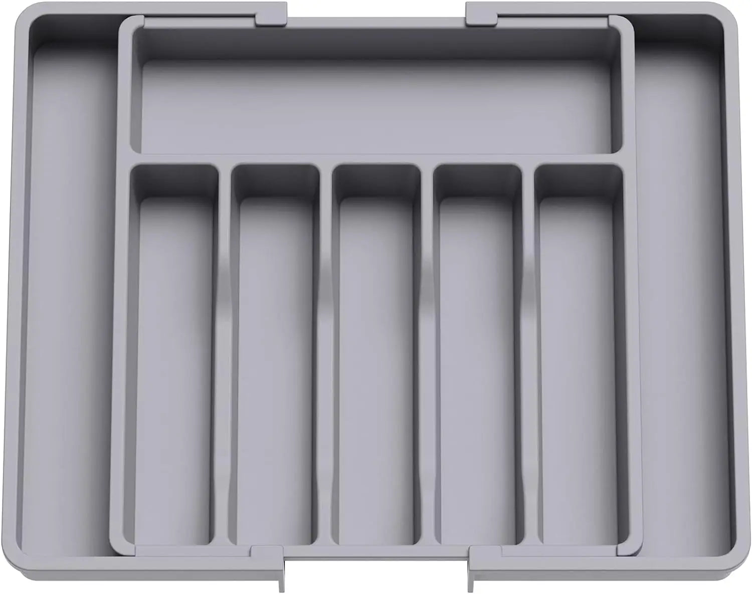 Large Extendable Cutlery Organizer Tray Adjustable Kitchenware Drawer Storage for Spoons Forks Knives